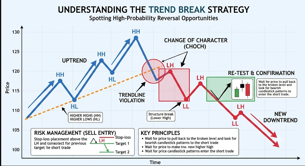 Trend Break Strategy: Spotting High-Probability Reversal Opportunities
