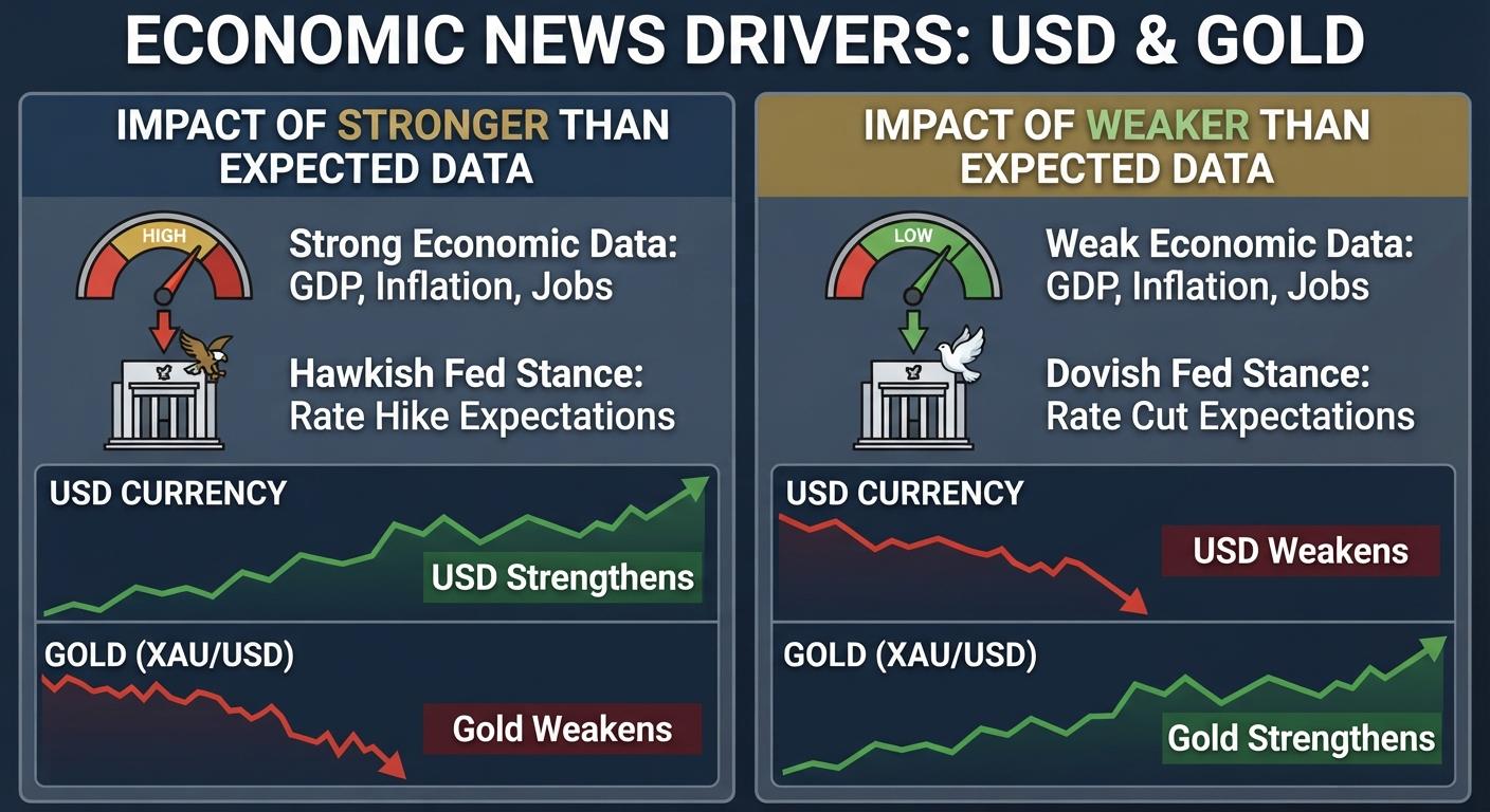 Forex News: How Major Economic Events Move USD and Gold