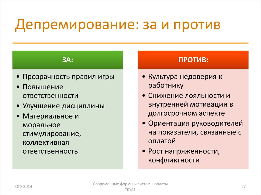 Депремирование как пишется образец