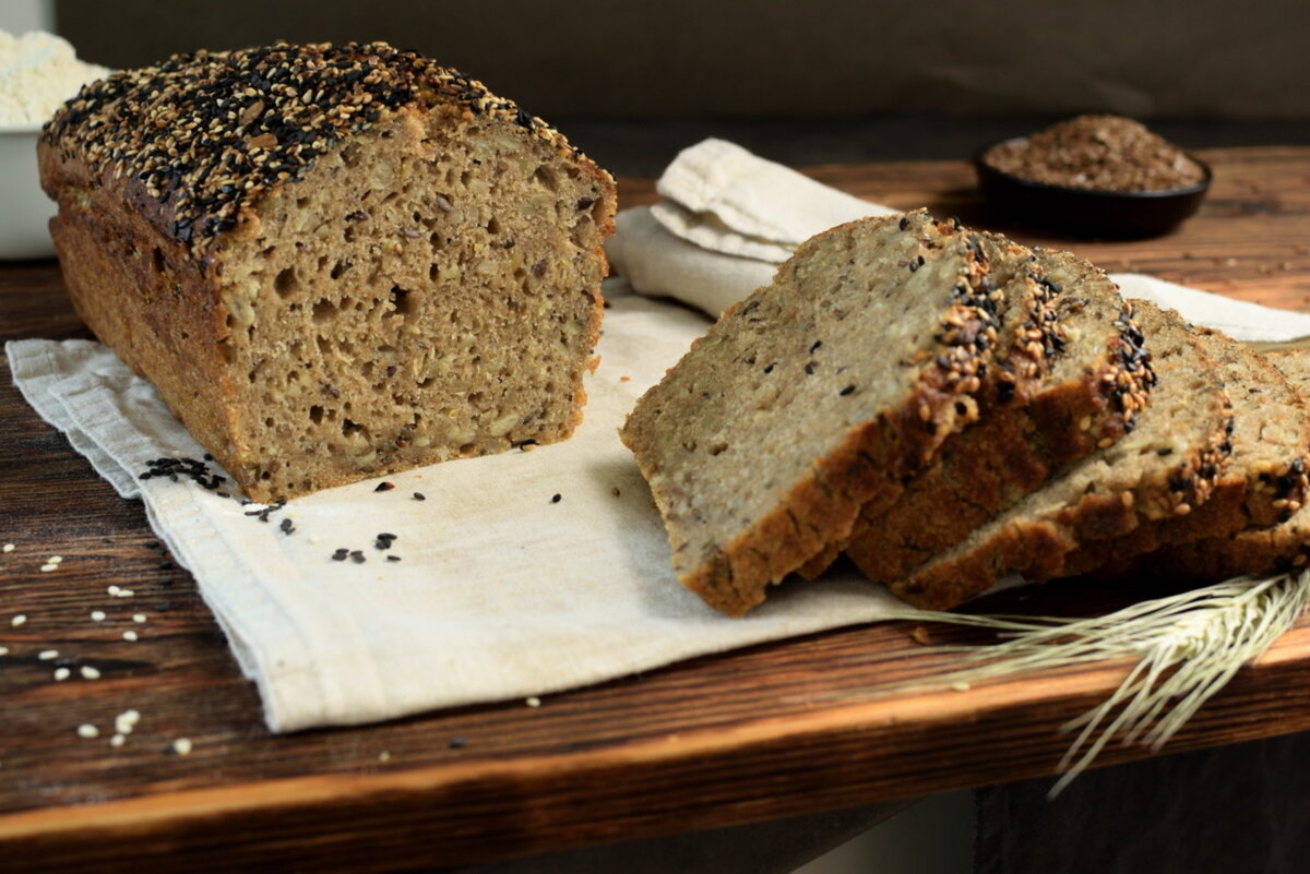 Ржаной хлеб на пшеничной закваске в домашних